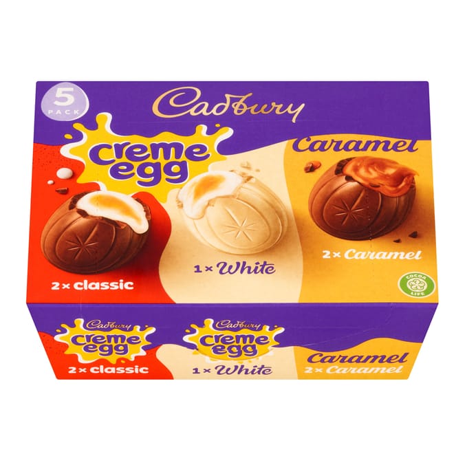 Cadbury Mixed Creme Egg Chocolate Box 5 Pack 200g