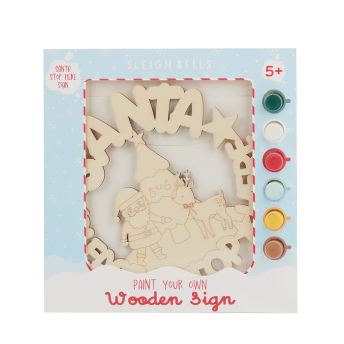 Sleigh Bells Paint Your Own Wooden Sign