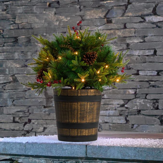 Festive Feeling 2ft Pre-Lit Potted Tree