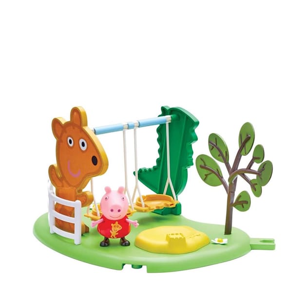Peppa pig slide and top swing set
