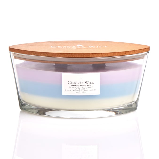 Crackle Wick Crackling Wooden Wick Candle 606g - Peaceful Hideaway