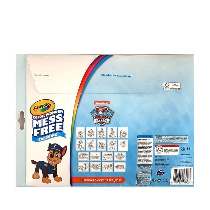Crayola Colour Wonder Mess Free Colouring Paw Patrol