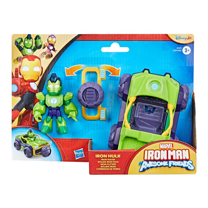Marvel Iron Man and his Awesome Friends Action Figures & Vehicles - Iron Hulk With Iron Racer