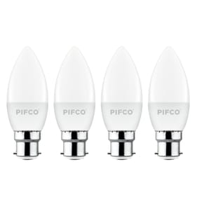 Pifco LED BC/B22 Candle Bulbs 4 Pack - Warm White