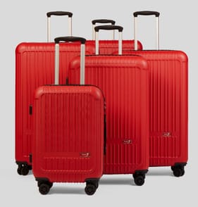  Super 5 Little Venice Hard Shell Suitcase Set of 5 - Red