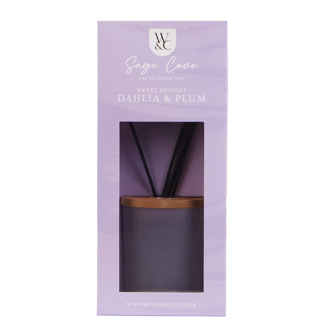  Sage Cove Scented Reeds Diffuser 100ml - Dahlia & Plum 