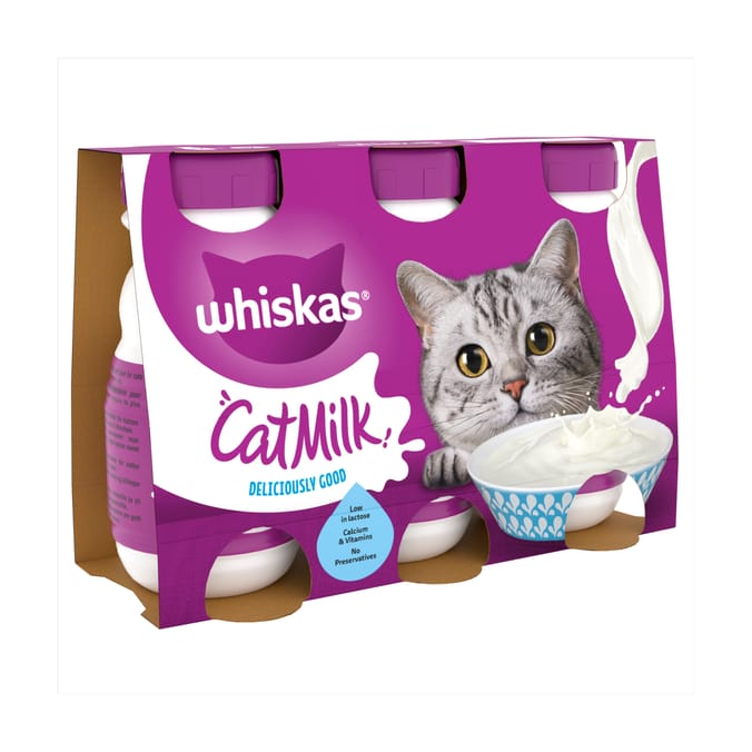 Whiskas Kitten Cat Milk Bottle 3 x 200ml