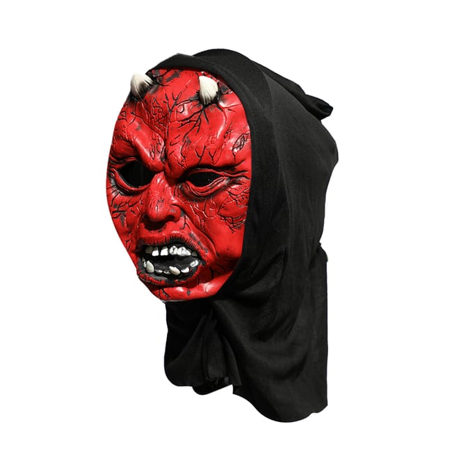 Hallow Scream Dark Hooded Mask