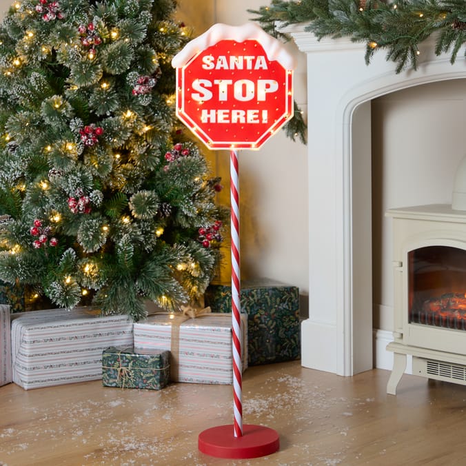 Prestige Battery Operated LED Santa Stop Sign