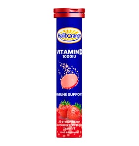Haliborange Vitamin D 1000 IU Effervescent Tablets 20s - Strawberry Flavour