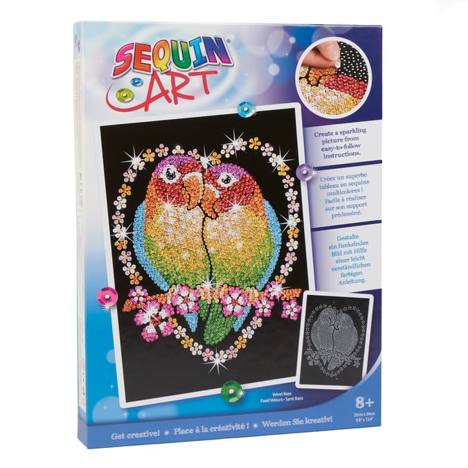 Sequin Art - Parrots