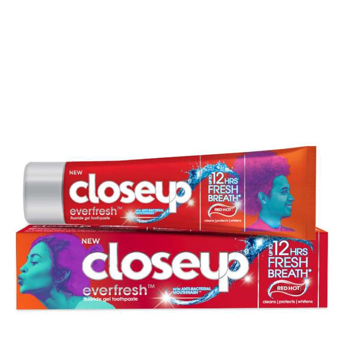 CloseUp Fluoride Gel Toothpaste Red Hot 90g x3