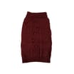 My Pets Cable Knit Jumper Burgundy