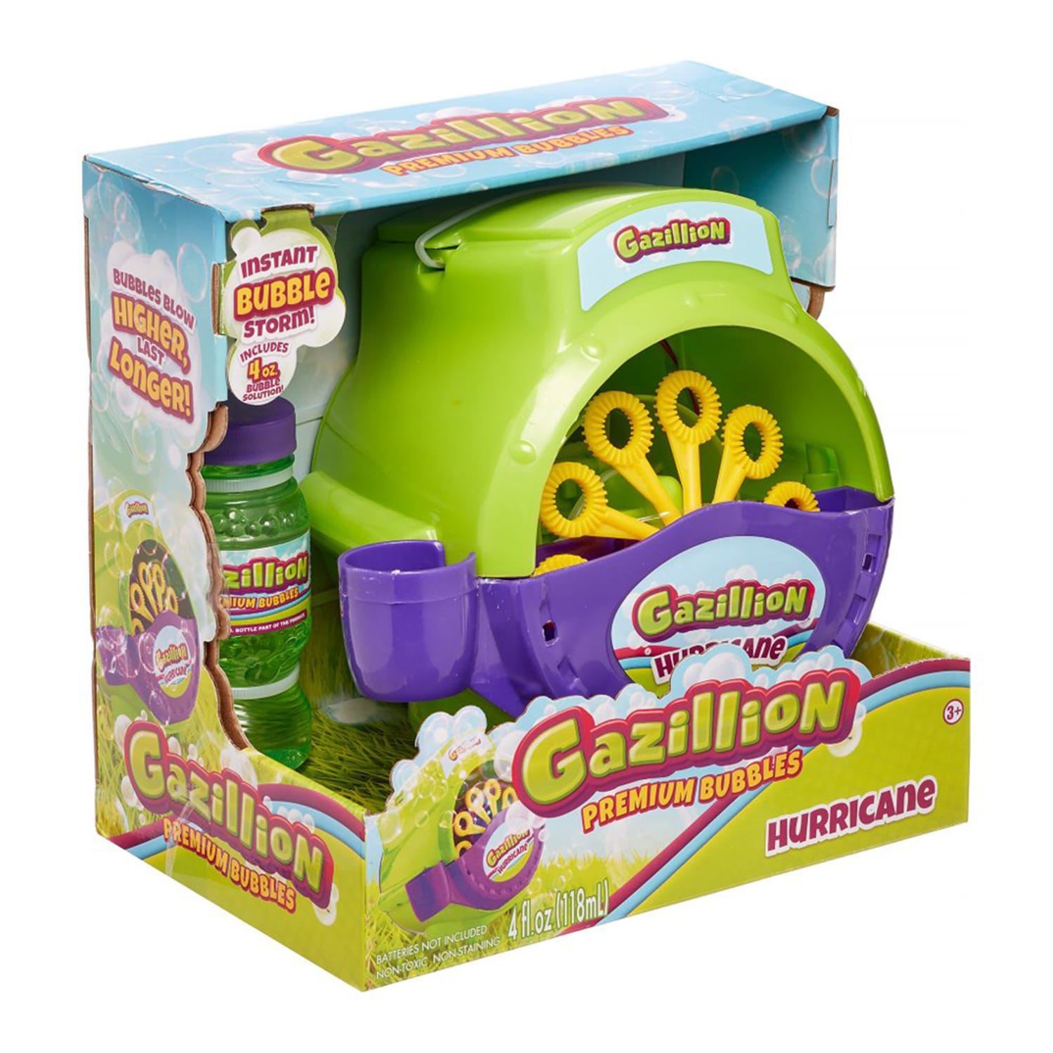 Bubble Inspection Machine Gazillion Hurricane Bubble Machine with Bubbles 4oz | Home Bargains