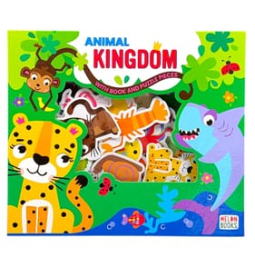 Animal Kingdom With Book And Puzzle Piece
