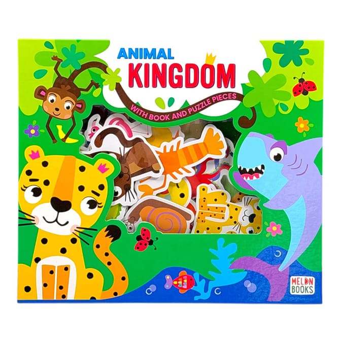 Animal Kingdom With Book And Puzzle Piece