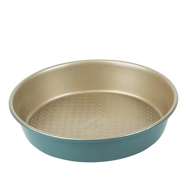 Prestige Nadiya Teal Round Carbon Steel Non-Stick Bakeware Cake Tin 9"