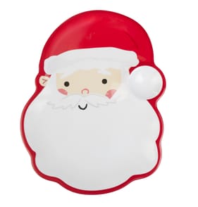 Sleigh Bells Christmas Shaped Dipping Plate - Santa