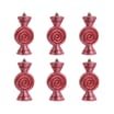 Festive Feeling Swirl Sweet Hanging Decoration 6 Pack - Pink/Red