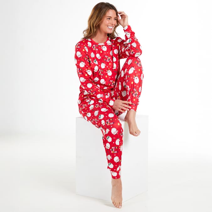 Originals Ladies Red Santa Pyjamas