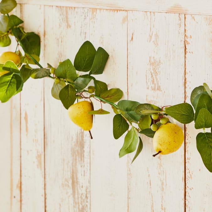 The Outdoor Edit Mediterranean Artificial Pear Garland