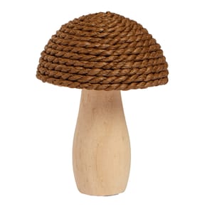 The Lifestyle Edit Harvest Wooden Mushroom - Natural
