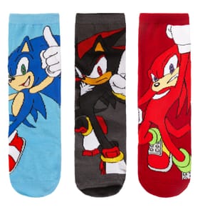 Sonic The Hedgehog Socks 3 Pack