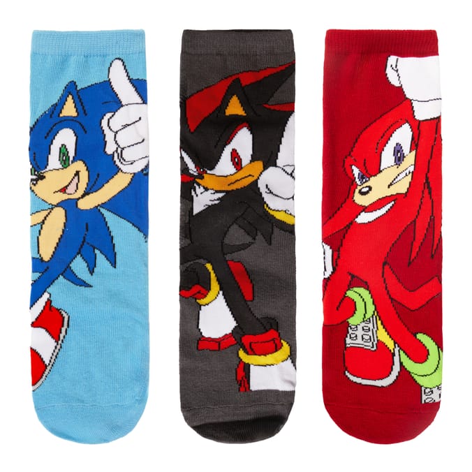 Sonic The Hedgehog Socks 3 Pack