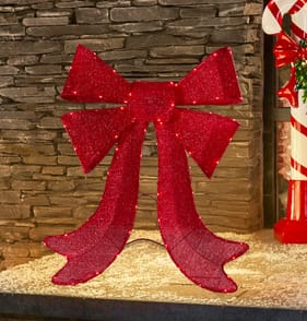 Prestige Mains Operated LED Twinkling Large Bow