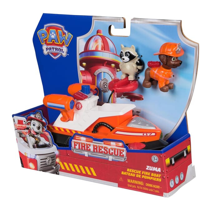 Paw Patrol Fire Rescue Vehicle & Figure - Zuma