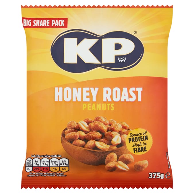 KP Honey Roast Peanuts 375g