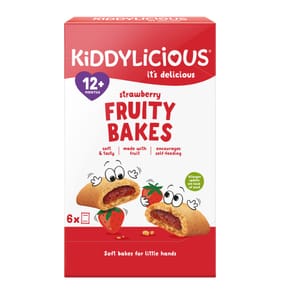 Kiddylicious Strawberry Fruity Bakes 132g (6x 22g) 12+ Months