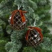Festive Feeling Large Christmas Bauble with Bow 2 Pack