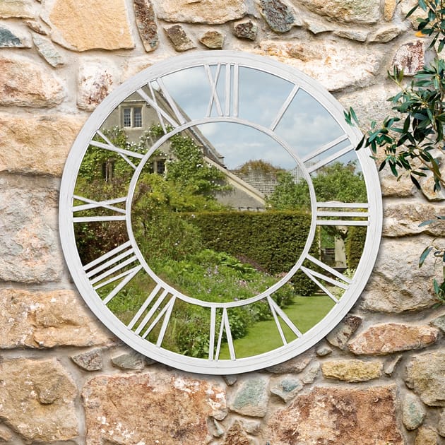 The Outdoor Living Collection Round Mirror Home Bargains