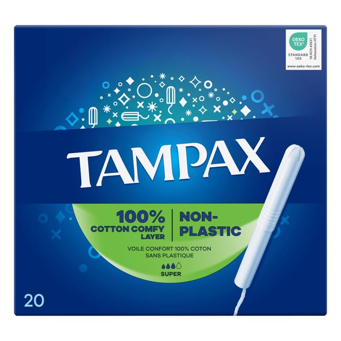 Tampax Super Tampons With Applicator 20 Pack