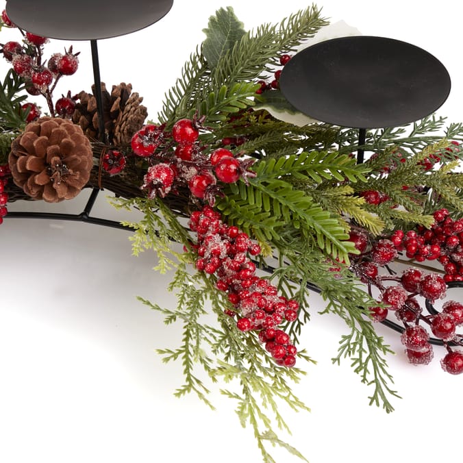 Festive Feeling Berry Table Candle Holder