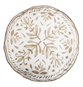 The Lifestyle Edit Coastal Retreat Round Floor Cushion - Beige 