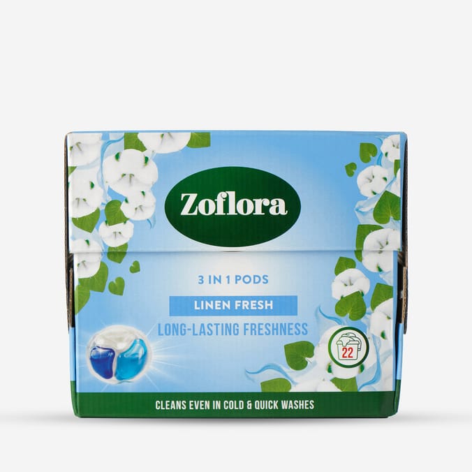 Zoflora 3 In 1 Pods Laundry Capsules 22s - Linen Fresh