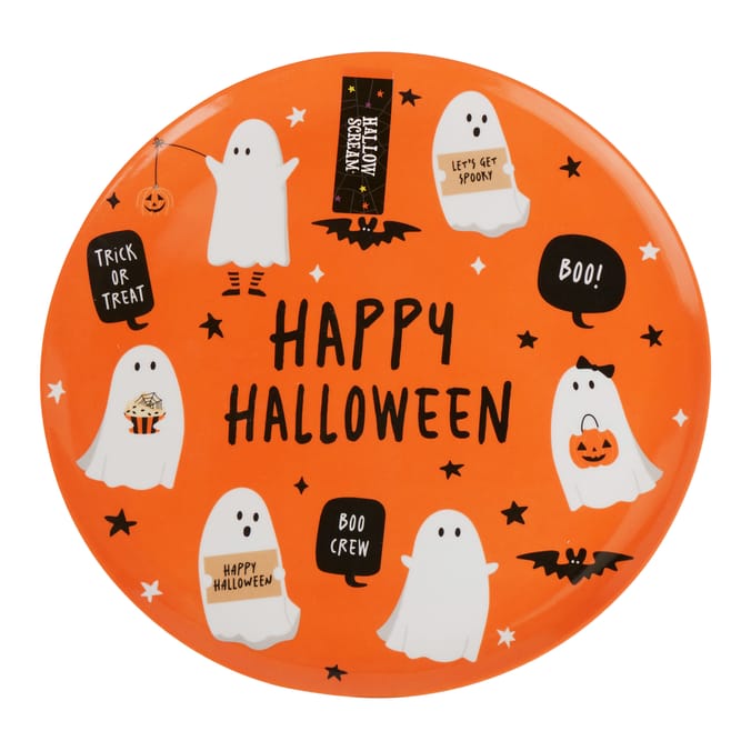 Hallow Scream Halloween Melamine Plate