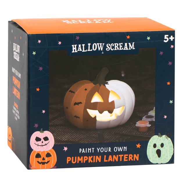 Hallow Scream Paint Your Own Pumpkin Lantern Home Bargains