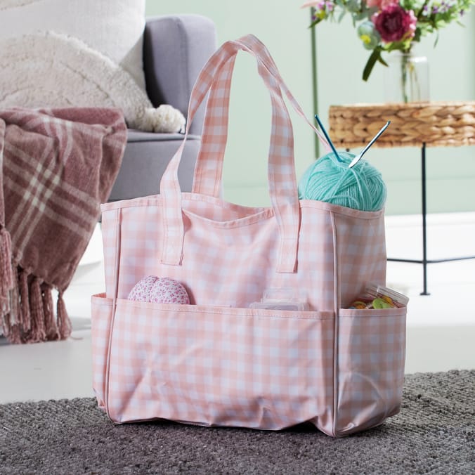 Crafty Things Knitting Bag - Gingham
