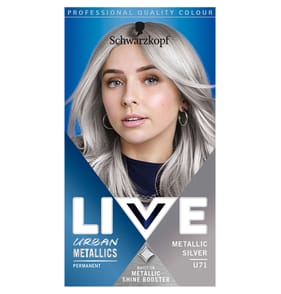 Schwarzkopf Live Urban Metallics Silver Hair Dye Permanent - Metallic Silver U71