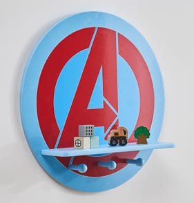 Marvel Avengers Wall Shelf With Hooks