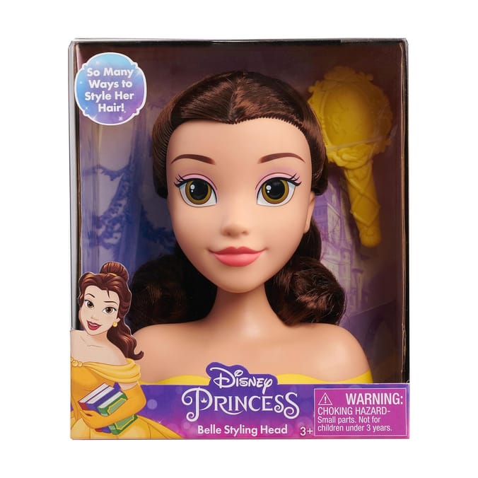 Disney Princess Styling Doll Head Belle Home Bargains