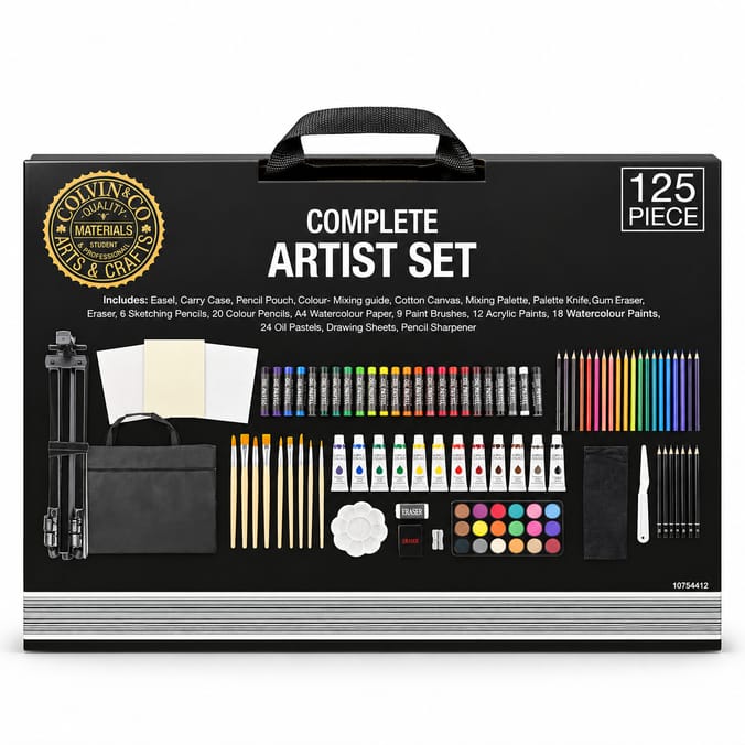 Colvin & Co Complete Artist Set with Easel