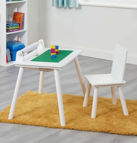 Liberty House Toys White Writing Multi-Purpose Table and Chair Set