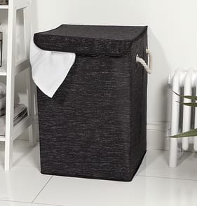 Home Collections: Folding Laundry Hamper - Black