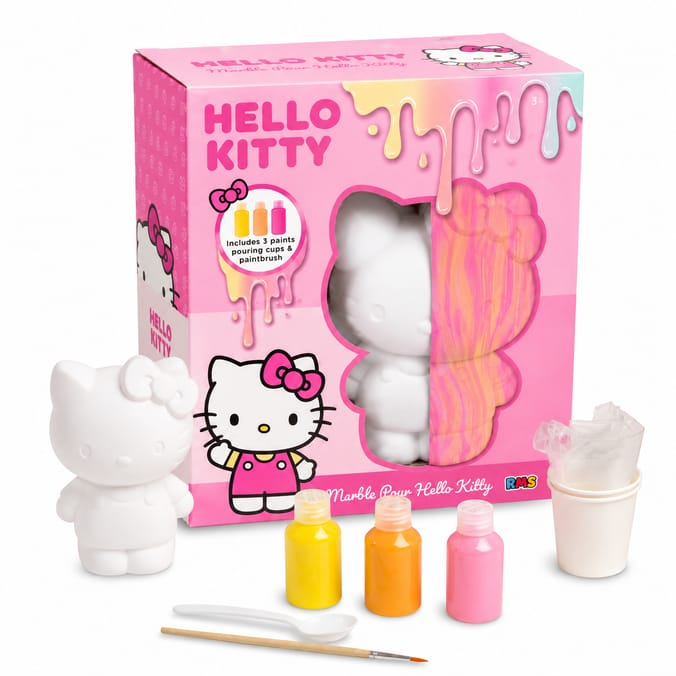  Marble Pour Hello Kitty