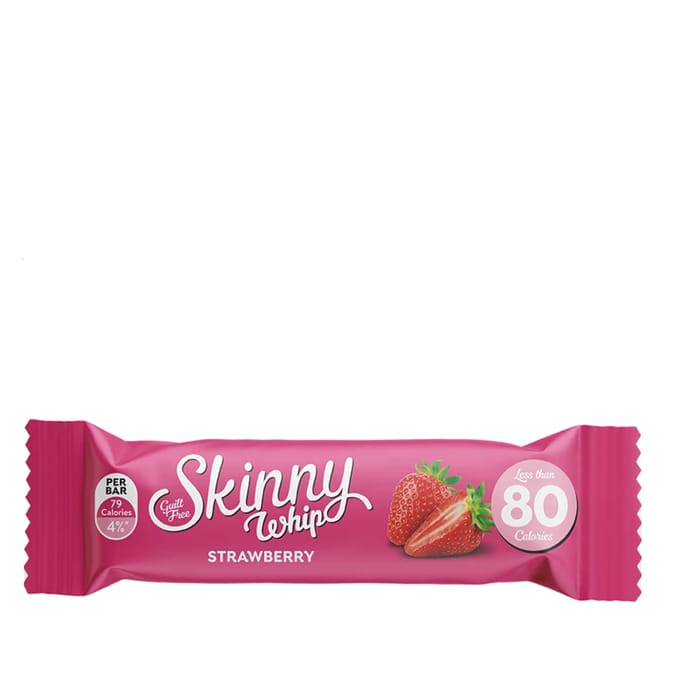 Skinny Whip Strawberry 5 Bars Snack x10