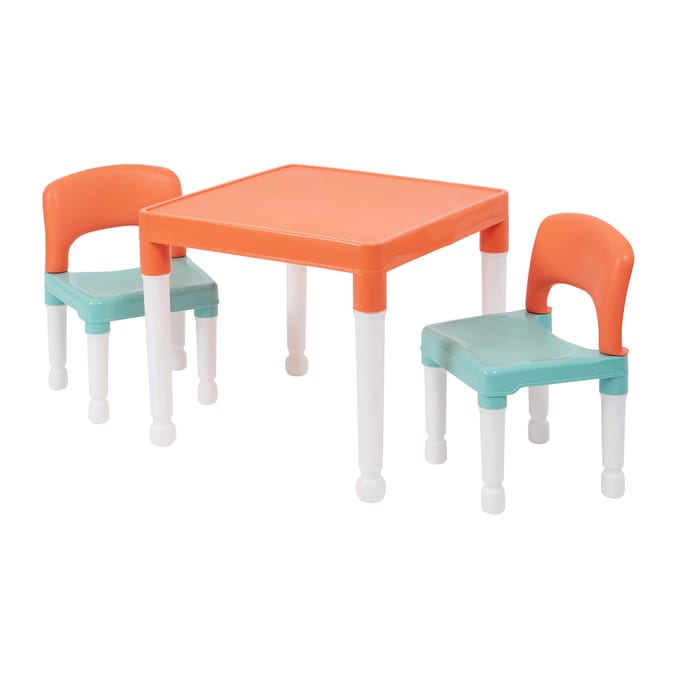 Liberty House Toys Kids Plastic Table and Two Chairs Set